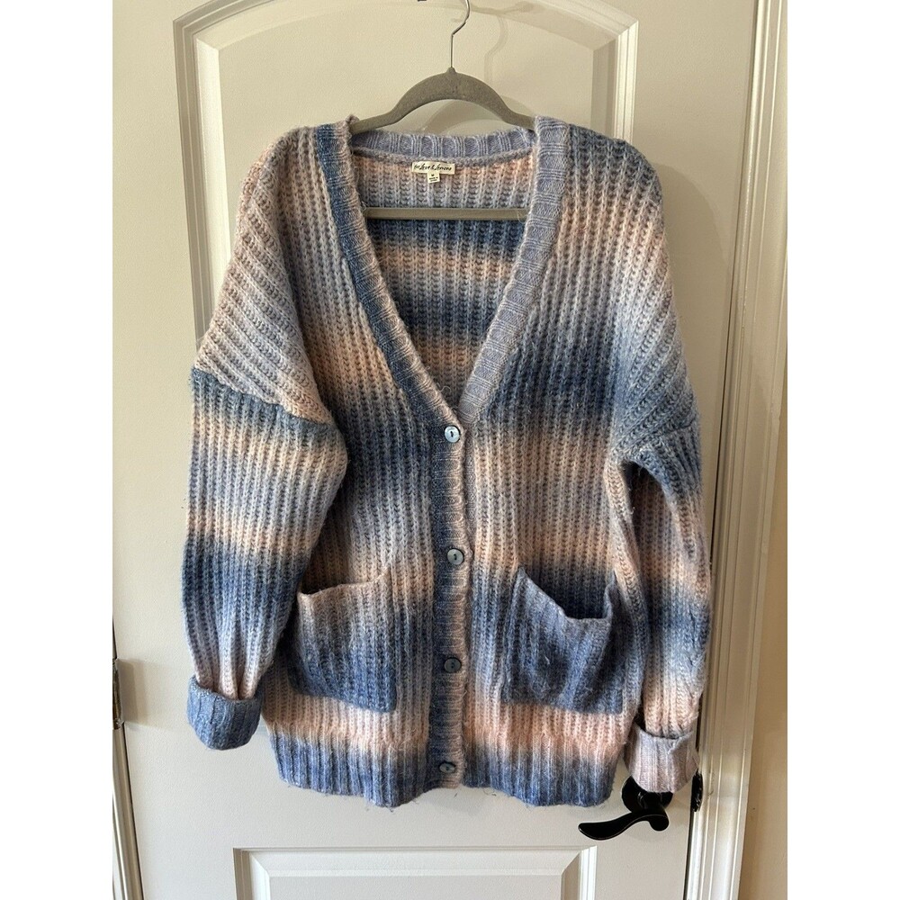 For Love And Lemons Women’s Size Medium Fuzzy Oversized Cardigan Sweater